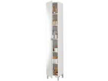 Hochschrank >Kleo< - in weiss - 33.5x195.5x31.5cm...