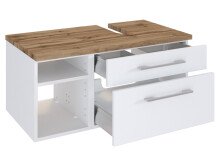 Waschtisch-Set >Davos V< in Weiß aus MDF - 90x41x18cm (BxHxT)