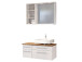 Waschtisch-Set >Davos VII< in Weiß aus MDF - 90x41x18cm (BxHxT)