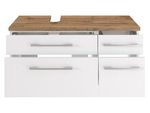 Waschtisch-Set >Davos X< in Weiß aus MDF - 90x41x18cm (BxHxT)