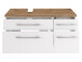 Waschtisch-Set >Davos X< in Weiß aus MDF - 90x41x18cm (BxHxT)