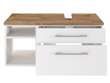 Waschtisch-Set >Davos XI< in Weiß aus MDF - 90x41x18cm (BxHxT)
