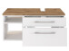 Waschtisch-Set >Davos XI< in Weiß aus MDF - 90x41x18cm (BxHxT)