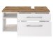 Waschtisch-Set >Davos XIII< in Weiß aus MDF - 90x41x20cm (BxHxT)