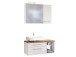 Waschtisch-Set >Davos XIV< in Weiß aus MDF - 90x41x20cm (BxHxT)