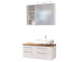 Waschtisch-Set >Davos XV< in Weiß aus MDF - 90x41x18cm (BxHxT)
