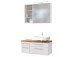 Waschtisch-Set >Davos XV< in Weiß aus MDF - 90x41x18cm (BxHxT)