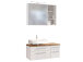 Waschtisch-Set >Davos XVI< in Weiß aus MDF - 90x41x18cm (BxHxT)