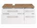 Waschtisch-Set >Davos XVI< in Weiß aus MDF - 90x41x18cm (BxHxT)