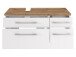 Waschtisch-Set >Davos XVI< in Weiß aus MDF - 90x41x18cm (BxHxT)