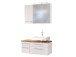 Waschtisch-Set >Davos XVII< in Weiß aus MDF - 90x41x20cm (BxHxT)