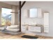 Waschtisch-Set >Davos XVIII< in Weiß aus MDF - 90x41x20cm (BxHxT)