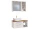 Waschtisch-Set >Davos IV< in Weiß aus Keramik - 90x14x18cm (BxHxT)