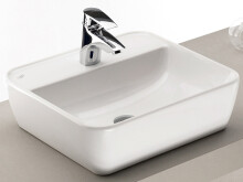 Waschtisch-Set >Davos VII< in Weiß aus Keramik - 90x14x18cm (BxHxT)