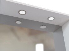 Waschtisch-Set >Davos X< in Weiß aus Keramik - 90x14x18cm (BxHxT)