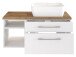 Waschtisch-Set >Davos XI< in Weiß aus Keramik - 90x14x18cm (BxHxT)