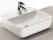 Waschtisch-Set >Davos XI< in Weiß aus Keramik - 90x14x18cm (BxHxT)