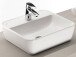 Waschtisch-Set >Davos XIII< in Weiß aus Keramik - 90x14x20cm (BxHxT)