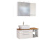 Waschtisch-Set >Davos XIV< in Weiß aus Keramik - 90x14x20cm (BxHxT)