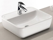Waschtisch-Set >Davos XVII< in Weiß aus Keramik - 90x14x20cm (BxHxT)