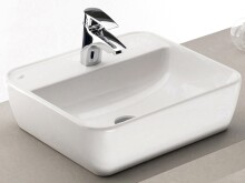 Waschtisch-Set >Davos XVIII< in Weiß aus Keramik - 90x14x20cm (BxHxT)