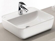 Waschtisch-Set >Davos XVIII< in Weiß aus Keramik - 90x14x20cm (BxHxT)