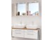 Waschtisch-Set >Davos XIX< in Weiß aus MDF - 120x41x18cm (BxHxT)