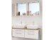 Waschtisch-Set >Davos XIX< in Weiß aus MDF - 120x41x18cm (BxHxT)