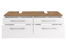 Waschtisch-Set >Davos XX< in Weiß aus MDF - 120x41x20cm (BxHxT)