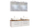 Waschtisch-Set >Davos XX< in Weiß aus MDF - 120x41x20cm (BxHxT)