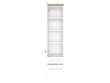 Badezimmer-Set >Davos< (6-teilig) in Weiß Wotan Eiche Nachbildung - 170x47 (BxT)