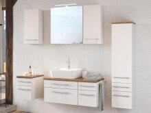Badezimmer-Set >Davos< (6-teilig) in Weiß...