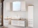 Badezimmer-Set >Davos< (6-teilig) in Weiß Wotan Eiche Nachbildung - 170x47 (BxT)