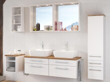 Badezimmer-Set >Davos< (6-teilig) in Weiß...
