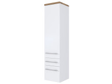 Badezimmer-Set >Davos< (6-teilig) in Weiß Wotan Eiche Nachbildung - 200x47 (BxT)