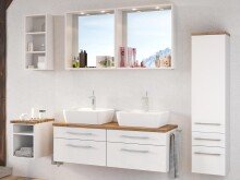 Badezimmer-Set >Davos< (6-teilig) in Weiß...