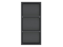 Badezimmer-Set >Davos< (6-teilig) in Graphit Grau-Matt Wotan Eiche Nachbildung