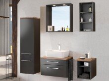 Badezimmer-Set >Davos< in Graphit Grau-Matt Wotan...