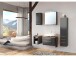 Badezimmer-Set >Davos< in Graphit Grau-Matt Wotan Eiche Nachbildung