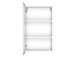 Hängeschrank >Baabe I< in Weiß aus MDF - 40x64x20cm (BxHxT)