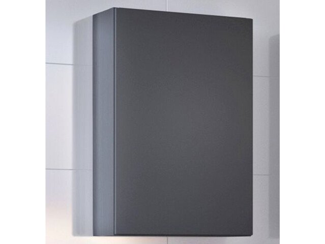 Hängeschrank >Baabe I< in Graphit aus MDF - 40x64x20cm (BxHxT)