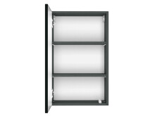 Hängeschrank >Baabe I< in Graphit aus MDF - 40x64x20cm (BxHxT)