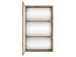 Hängeschrank >Baabe I< in Wotan-Eiche aus MDF - 40x64x20cm (BxHxT)