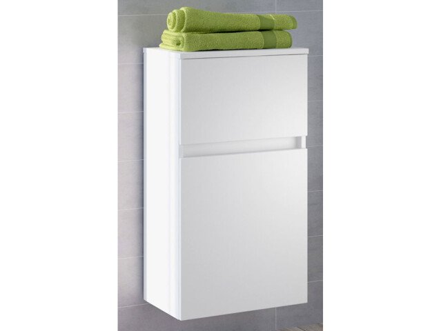Unterschrank >Baabe I< in Weiß aus Kunststoff - 40x79x35cm (BxHxT)