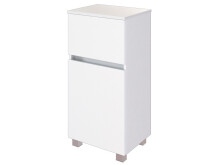 Unterschrank >Baabe I< in Weiß aus Kunststoff - 40x79x35cm (BxHxT)