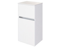 Unterschrank >Baabe I< in Weiß aus Kunststoff - 40x79x35cm (BxHxT)