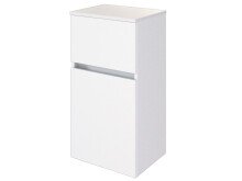 Unterschrank >Baabe I< in Weiß aus Kunststoff - 40x79x35cm (BxHxT)