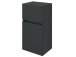 Unterschrank >Baabe I< in Graphit aus Kunststoff - 40x79x35cm (BxHxT)