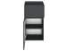 Unterschrank >Baabe I< in Graphit aus Kunststoff - 40x79x35cm (BxHxT)