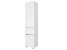 Hochschrank >Baabe I< in Weiß aus Kunststoff - 40x180x35cm (BxHxT)